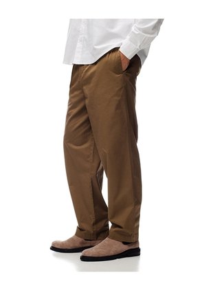 Pantalón Recto Drill Algodón Café Hombre Cafe