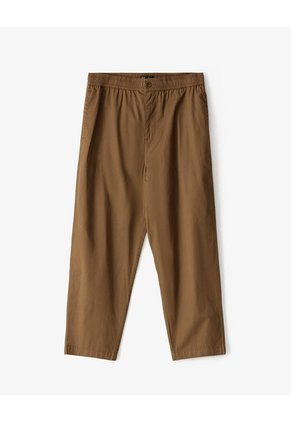 Pantalón Recto Drill Algodón Café Hombre Cafe
