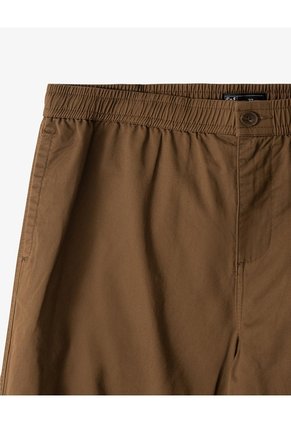 Pantalón Recto Drill Algodón Café Hombre Cafe