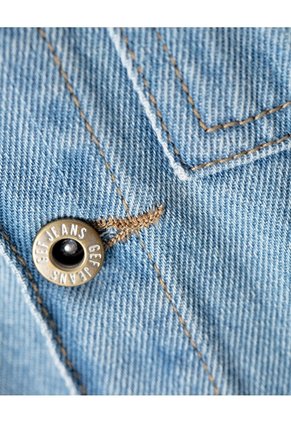 Camisa Manga Larga Regular Denim índigo Medio Niño Azul Oscuro