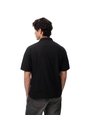 Camisa Manga Corta Regular Algodón Negra Hombre Negro de Gef