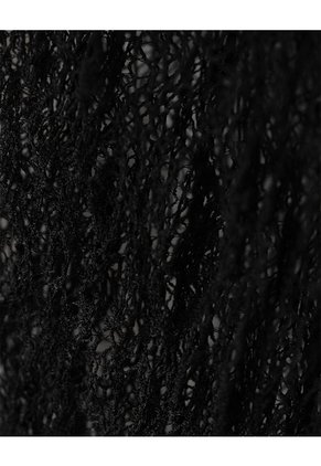 Vestido Largo Encaje Negro Mujer Negro