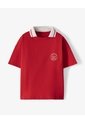 Camiseta Regular Manga Corta Roja Niño Rojo de Gef