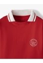 Camiseta Regular Manga Corta Roja Niño Rojo de Gef