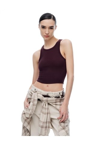 Camiseta Slim Vinotinto Mujer Violeta Gef