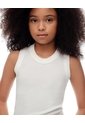 Camiseta Esqueleto Slim Rib Algodón Blanca Niña Blanco de Gef