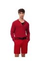 Bermuda Regular Drill Algodón Roja Hombre Rojo de Gef