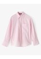 Camisa Manga Larga Regular Rayas Mujer Rosa de Gef