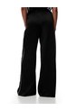 Pantalón Wide Leg Tiro Alto Negro Mujer Negro de Gef
