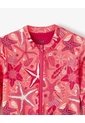 Vestido De Baño Manga Larga Estampado Niño Niña Naranja de Gef