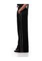 Pantalón Wide Leg Tiro Alto Negro Mujer Negro de Gef