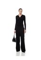 Camibuzo Tipo Polo Slim Tejido De Punto Negro Mujer Negro de Gef