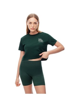 Biker Deportivo Seamless Verde Mujer Verde