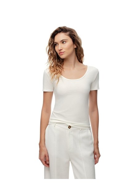 Camiseta Regular Uso 2 En 1 Blanca Mujer Blanco