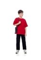 Camiseta Regular Algodón Roja Niño Rojo de Gef