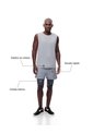 Pantaloneta Deportiva Ciclista Interno Gris Hombre Gris de Gef
