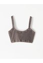 Top Soporte Medio Rib Gris Mujer Gris de Gef