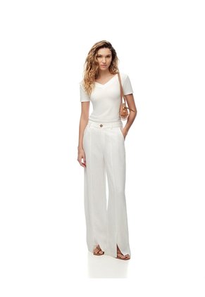 Camiseta Regular Uso 2 En 1 Blanca Mujer Blanco