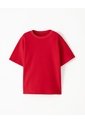 Camiseta Regular Algodón Roja Niño Rojo de Gef