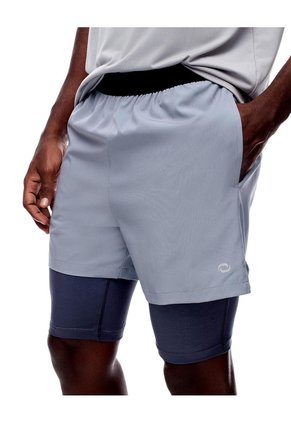 Pantaloneta Deportiva Ciclista Interno Gris Hombre Gris