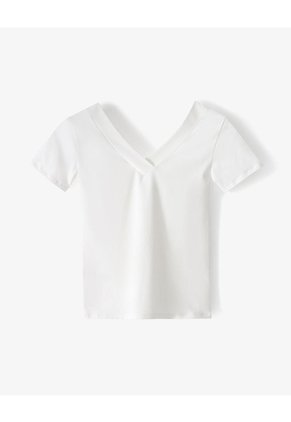 Camiseta Regular Uso 2 En 1 Blanca Mujer Blanco