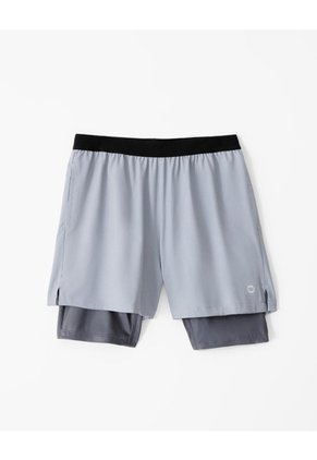 Pantaloneta Deportiva Ciclista Interno Gris Hombre Gris