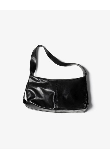 Bolso Baguette Negro Mujer