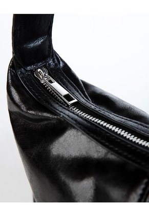 Bolso Baguette Negro Mujer