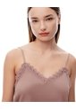 Blusa Relax Encaje Café Mujer Cafe de Gef