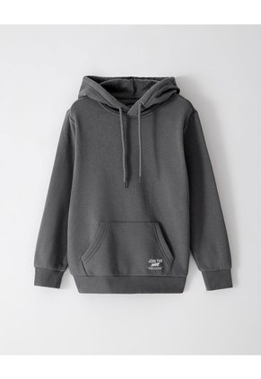 Buzo Tipo Hoddie Gris Niño Gris