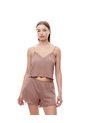 Blusa Relax Encaje Café Mujer Cafe de Gef