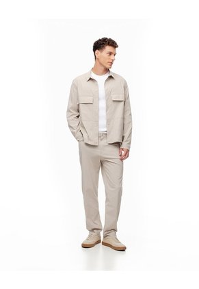 Pantalón Recto Liviano Habano Hombre Marron