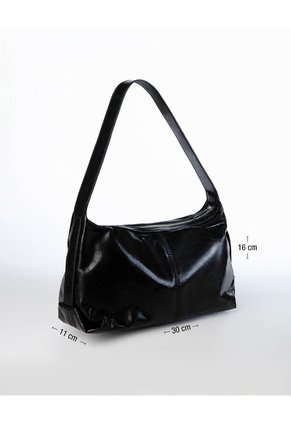 Bolso Baguette Negro Mujer