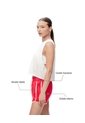Short Deportivo Ciclista Interno Rojo Mujer Rojo de Gef