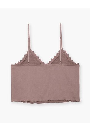 Blusa Relax Encaje Café Mujer Cafe