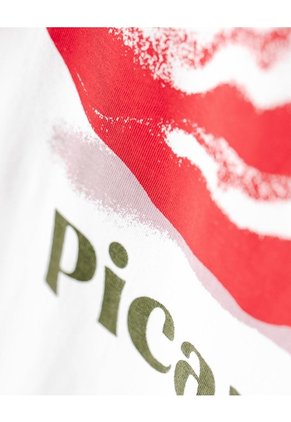 Camiseta Oversize Algodón Blanca Estampada Mujer Blanco
