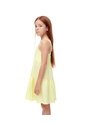 Vestido Corto Bloques Algodón Amarillo Niña Amarillo de Gef