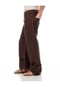 Jean Wide Leg Tiro Medio Café Niña Cafe de Gef