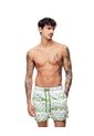 Pantaloneta De Baño Estampada Hombre Blanco de Gef