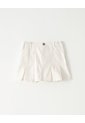 Falda Tiro Medio Denim Blanca Niña Blanco de Gef