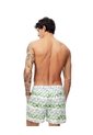 Pantaloneta De Baño Estampada Hombre Blanco de Gef