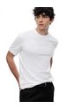 Camiseta Regular Algodón Blanca Hombre Blanco de Gef