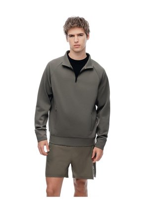 Buzo Relax Tacto Suave Taupe Hombre Marron Claro