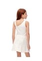 Falda Tiro Medio Denim Blanca Niña Blanco de Gef
