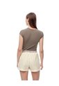 Short De Pijama Rayas Mujer Amarillo de Gef