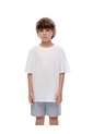 Camiseta + Bermuda De Pijama Algodón Surtida Niña Niño Azul de Gef