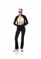 Pantalón Deportivo Flare Secado Rápido Negro Mujer Negro de Gef