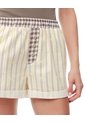 Short De Pijama Rayas Mujer Amarillo de Gef