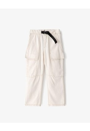 Pantalón Cargo Drill Algodón Habano Niño Marron