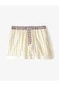 Short De Pijama Rayas Mujer Amarillo de Gef